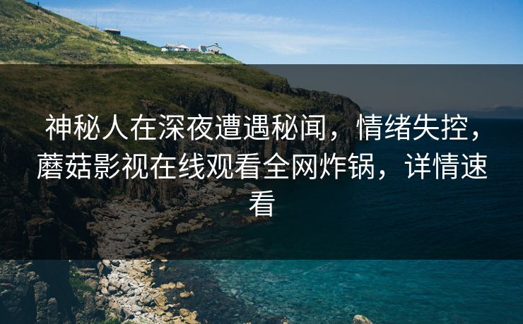神秘人在深夜遭遇秘闻，情绪失控，蘑菇影视在线观看全网炸锅，详情速看
